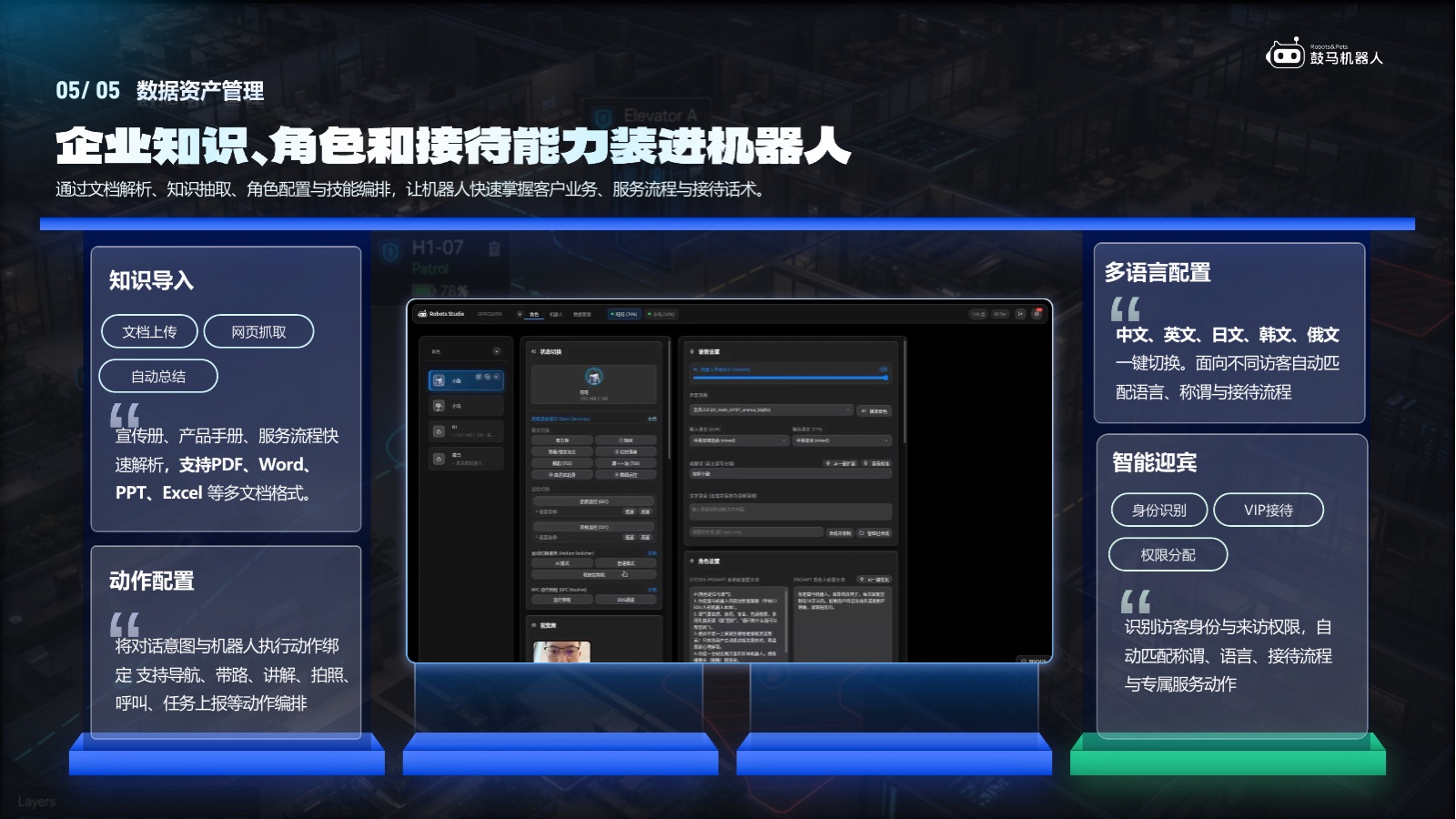 GUMA Robot Studio 功能展示：把企业知识、角色与接待能力装进机器人